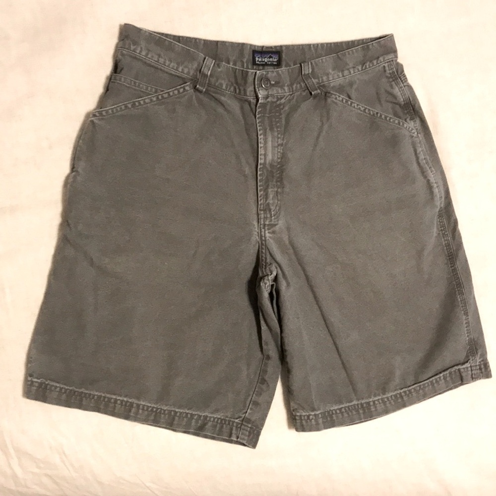 Patagonia Men’s Organic Cotton Denim Spring Shorts 34 Waist Grey